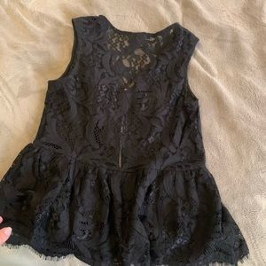 Venus lace zip up top